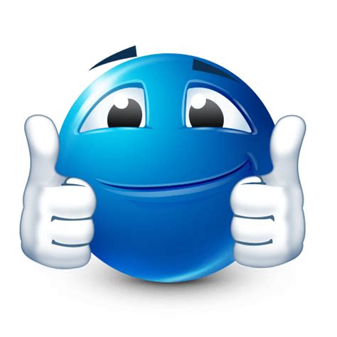 blue emoji meme thumbs up